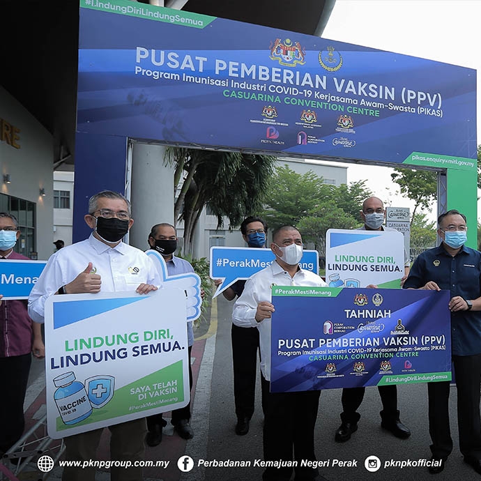 COVID-19 VACCINATION CENTER FOR PUBLIC-PRIVATE PARTNERSHIP COVID-19 INDUSTRY IMMUNISATION PROGRAMME (PIKAS)  AT CASUARINA CONVENTION CENTER, IPOH