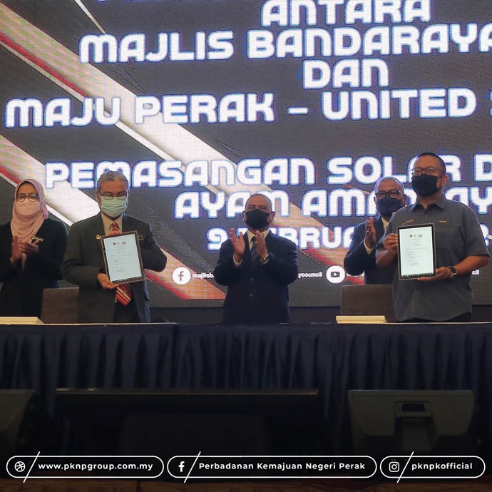 OPENING CEREMONY OF SOLAR PV PANEL INSTALLATION UNDER NET ENERGY METERING SCHEME (NEM) 3.0 AT PERAK TENGAH DISTRICT COUNCIL
