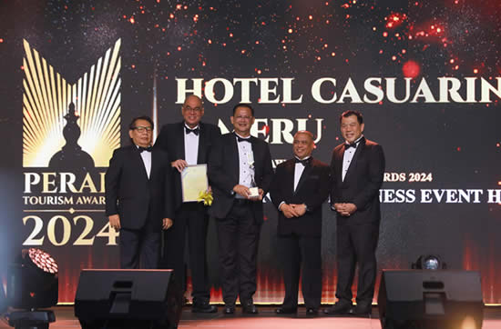 Rangkaian Hotel Casuarina Rangkul Dua Anugerah Pelancongan Negeri Perak 2024